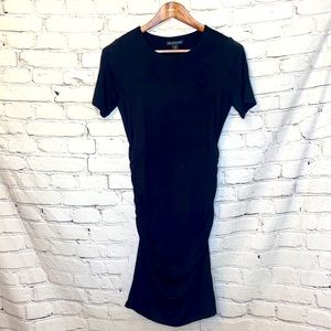 Pea in a Pod Black Short Sleeve Maternity Dress Size Medium